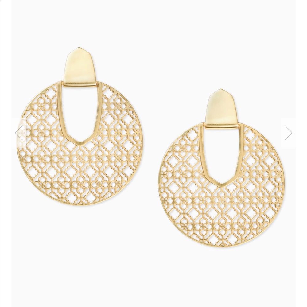Kendra Scott Diane Gold Statement Earrings